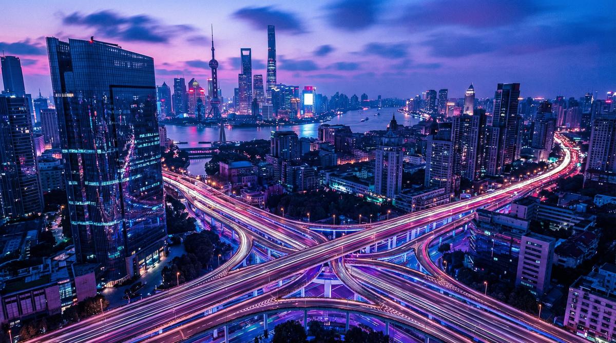 17c一起草城市夜景视频